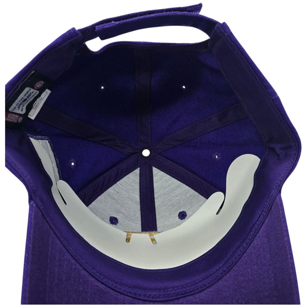LSU 3-Time National Champions Adjustable Purple Baseball Cap Vintage Look - Picture 10 of 14